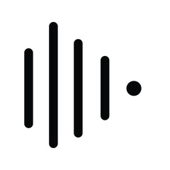 Audio Waveform: A sleek, minimalist audio waveform visualized, presenting a modern interpretation of sound frequencies.