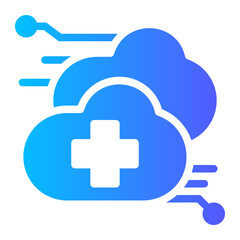 healthcare cloud ai,  icon