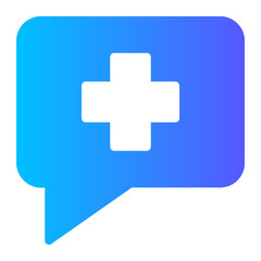 Obraz premium medical bubble icon