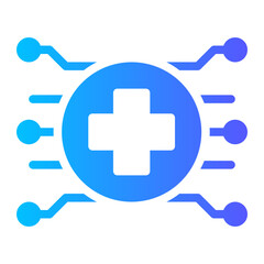 Fototapeta premium ai medical symbol icon