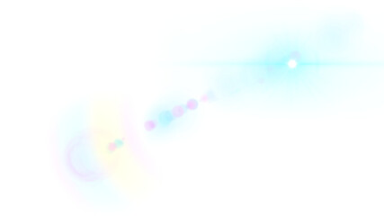 Lens Flare Light Beam Overlay