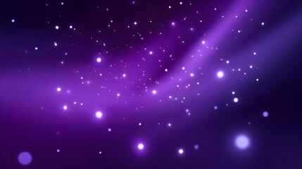 Obraz premium Captivating image of a vibrant, ethereal galaxy nebula filled with shimmering stars against a dark, violet-hued cosmic backdrop