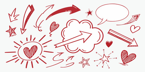 vector illustration of a heart and arrow