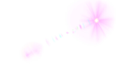 Radiant Bright Glowing Sparkling Lens Flare Light Overlay