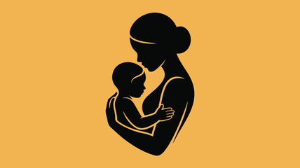 Loving mother embracing baby in tender moment, symbolizing family love, care, and protection for motherhood campaigns and parenting resources