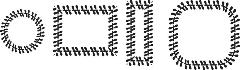 Black and White Hatch Stroke Design