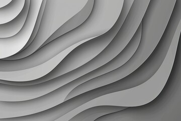 Abstract Curved Layers Background with Gradual Shadows for Presentation Materials