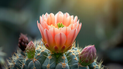 Time lapse of cactus blossom unfolding