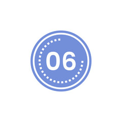 Number icon vector illustration. Infographic number icon vector. number icon vector