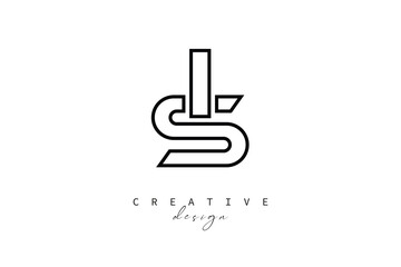 IS and SI Creative Monogram Logo Design-Stock Creative Branding Design Concept