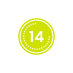 Number icon vector illustration. Infographic number icon vector. number icon vector