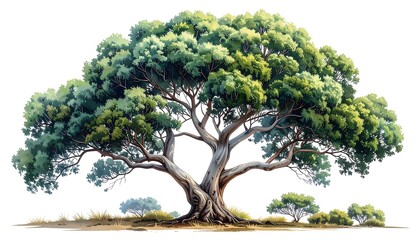 Lush tree illustration