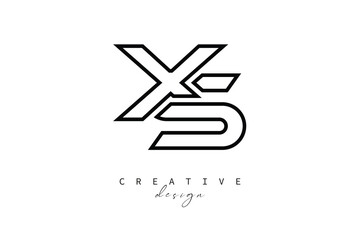 XS Creative Monogram Logo Design-Stock Creative Branding Design Concept