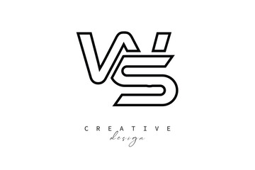 WS Creative Monogram Logo Design-Stock Creative Branding Design Concept