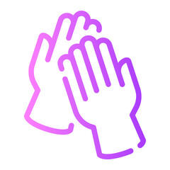 gloves gradient icon