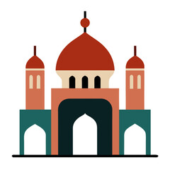 taj mahal vector illustration