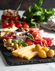 Gourmet charcuterie board