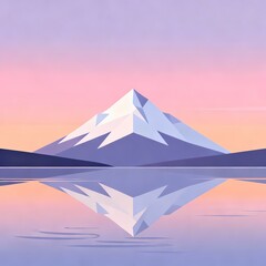Serene Mountain Landscape Reflection