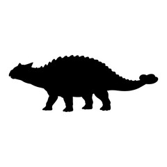 Ankylosaurus Silhouette Vector Illustration © Hikmat Studios