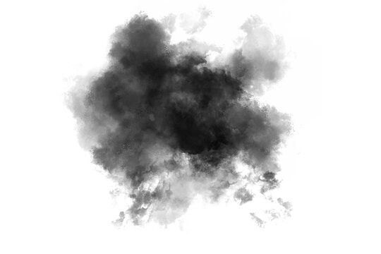 Png black ink cloud isolated on transparent background stock royalty free png