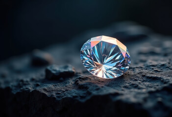 Sparkling Diamond on Rough Surface