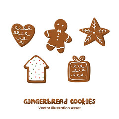 Gingerbread Cookies Vector Illustration
