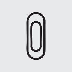 paper clip isolated on white