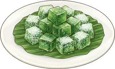 Yok Manee on White Plate