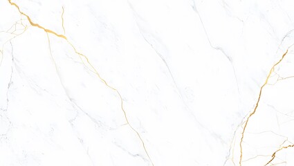 Abstract white marble texture with subtle veining and golden accents