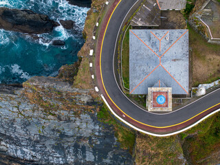Faro de Luarca y puerto en la Comarca del Vald&eacute;s, Principado de Asturias