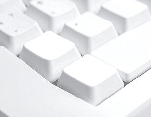 Close-up of a white computer keyboard (1)