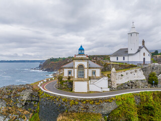 Faro de Luarca y puerto en la Comarca del Vald&eacute;s, Principado de Asturias