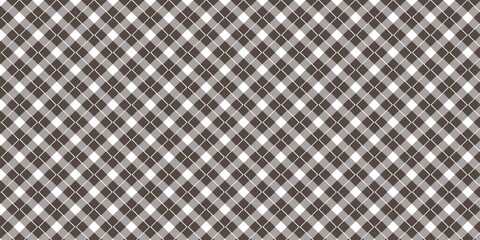 Seamless brown and white checkered geometric pattern

