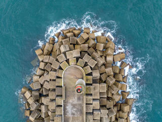 Faro de Luarca y puerto en la Comarca del Vald&eacute;s, Principado de Asturias