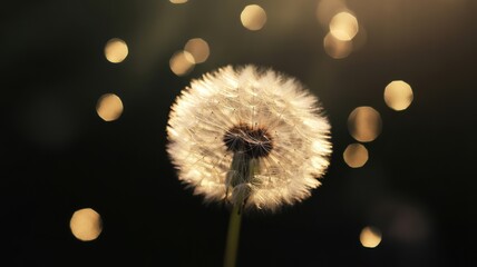 Golden light bokeh overlay, soft glowing orbs, transparent