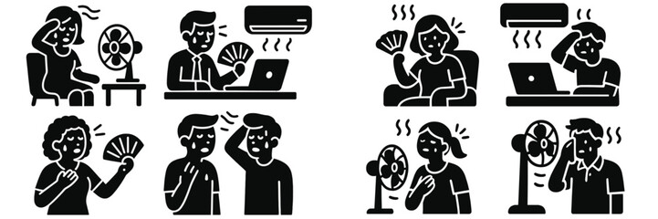 Heatwave relief strategies for people working and relaxing indoors during summer
