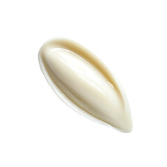 Creamy oval cosmetic product on transparent background png