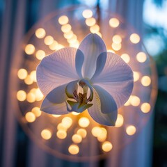 Golden light bokeh overlay, soft glowing orbs, transparent