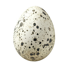 Quail Egg with Unique Speckled Pattern, PNG with transparency