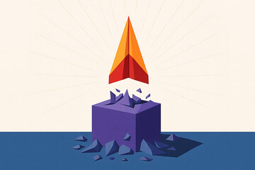 Obraz premium Breaking Through Limits