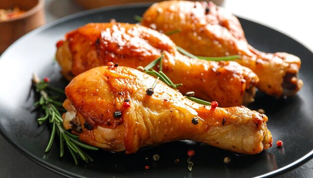Roasted chicken drumsticks