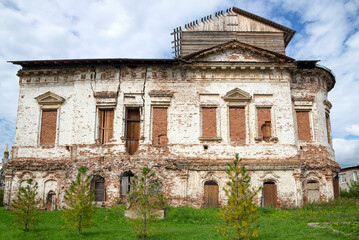 Ruins of the old Church of the Savior on the Resurrection. Verkhoturye, Sverdlovsk region. Russia