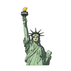 Fototapeta premium A majestic representation of a historical monument, embodying concepts of freedom, democratic principles, and a beacon of hope for global visitors