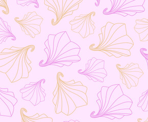 Delicate pink and yellow meringue cookies on a pink background. Perfect dessert or baking decoration. Ideal for culinary, bakery, or sweet-themed projects.