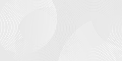 White geometric abstract background overlap layer on bright space with lines effect decoration.