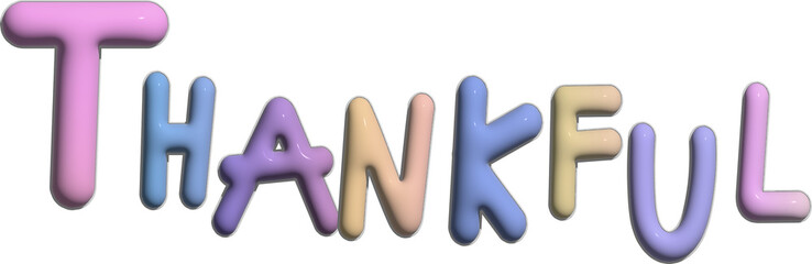 colorful word for thankful