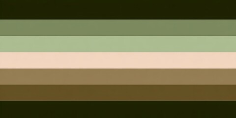 Green, brown, and tan striped flag