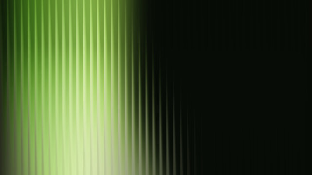 Abstract vertical lines with a bright green gradient against a dark background