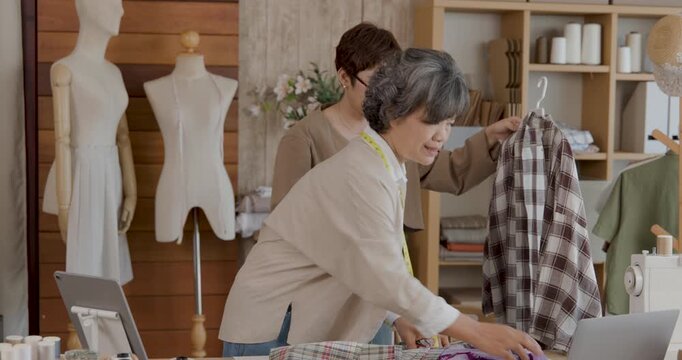 Idear about the business startup of selling clothes online 4k video.