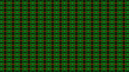 Vibrant Green And Red Seamless Abstract Pattern Texture